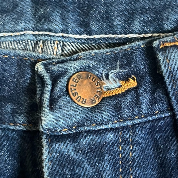 RARE🎉 Rustler • vintage Y2K classic retro dark blue denim jeans - Picture 5 of 11